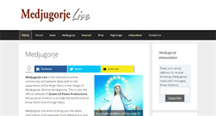 Desktop Screenshot of medjugorjelive.org
