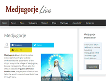 Tablet Screenshot of medjugorjelive.org